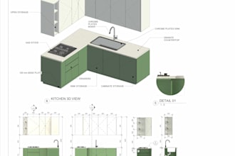 3d model furniture and provide drawings