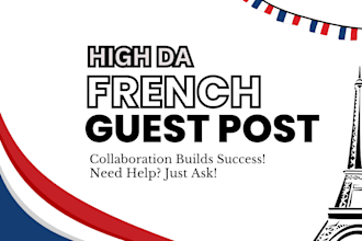 publish french guest post with do follow backlink