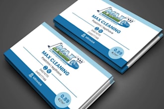 give professional cleaning business card design