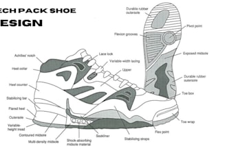 custom shoe tech pack, shoe design, footwear, sneakers design boots and sketches