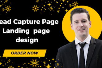 design wordpress landing page, one page website with elementor