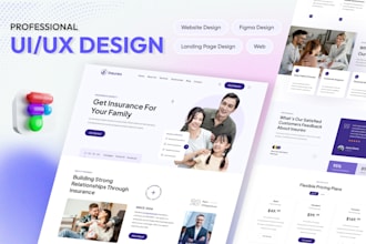 do custom new website, landing page, homepage, UI UX design in figma mockup