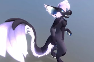 create a custom vr chat model, nsfw, vrc furry