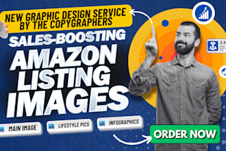design amazon listing images, product images, amazon infographics to boost sales