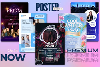 create eye catching social media and event poster design high impact promotion