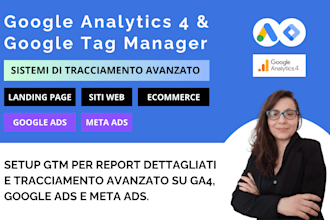 setup google analytics 4 via GTM for tracking ecommerce and conversions