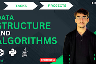do data structures and algorithms tasks and projects in python cpp java