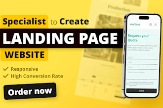 create a modern landing page for high conversions