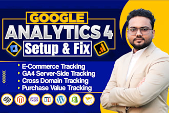 setup ga4 ecommerce tracking and server side tracking via GTM