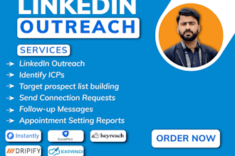 be your linkedin outreach manager, b2b lead generation, and appointment setter