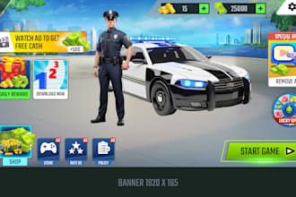 design stunning 2d game graphics and game UI