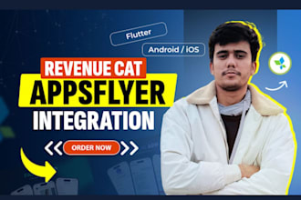 integrate appsflyer, revenuecat sdk, in app purchase into android ios flutter