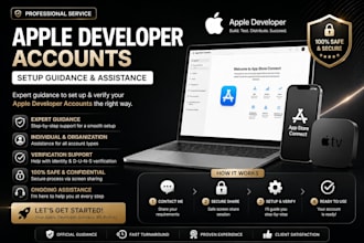 help you to create apple developer accounts and ios developer accounts