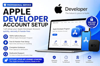 help you to create apple developer accounts and ios developer accounts