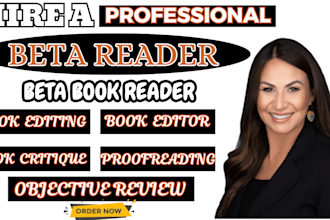 betaread your manuscript fiction and non fiction and provides honest critiques