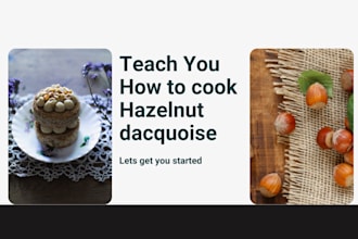 teach you how to cook hazelnut dacquoise