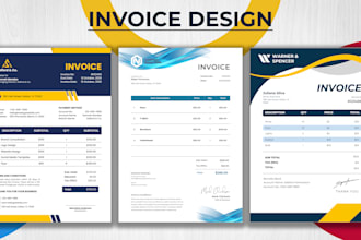 provide professional invoice or letterhead design