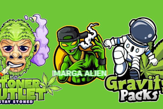 design cannabis strain logo weed pouch hemp marijuana prt leef cbd brands