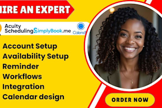 setup acuity scheduling simplybook me, calendly, booking appointment vagaro