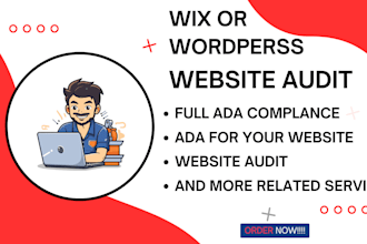 optimize wordpress or wix website for ada, wcag, fha, and section 508 compliance