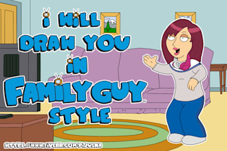 draw you as a family guy character