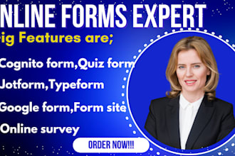 create jotform, cognito form, google form, typeform, surveys, online form