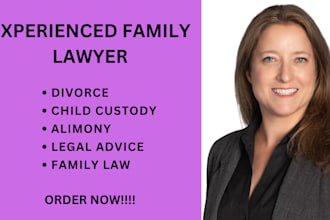 provide legal advice on divorce, family law, child custody, US family lawyer
