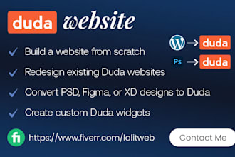 design website on duda platform