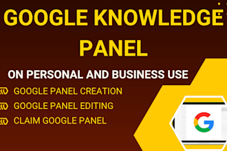 set up a verified google knowledge panel for personal or business use