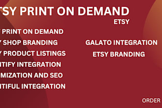 setup esty shopify print on demand, esty print on demand, shopify pod web