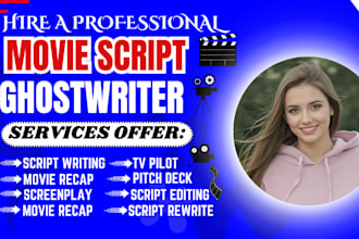 do movie scriptwriting, feature film script, film script, screenplay
