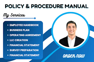 prepare homecare policy and procedure manual, training manual, risk assessment