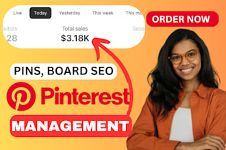 pinterest SEO marketing traffic ads promotion manager and pins on board design