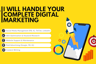 be your digital marketing specialist to manage website, ads, and social media