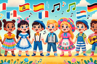 write and sing spanish children music french kids song german nusery rhymes