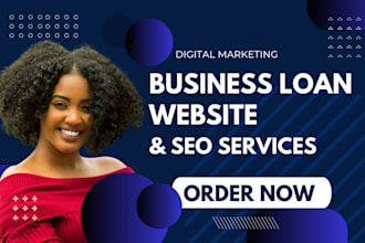 do business loan website loan finance mca website debt relief landing page