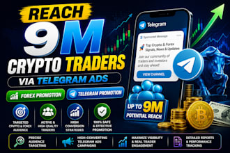 reach 9m crypto traders via telegram ads forex promotion telegram promotion