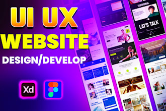 do figma design, figma website design, website ui ux landing pages in figma, xd