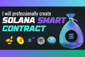 develop custom solana token and efficient smart contracts with deployment token