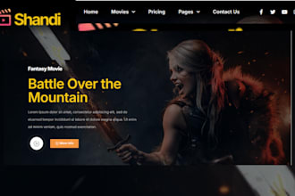 build cinema livestream website dj music website podcast photography website