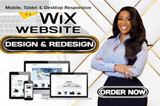 design or redesign wix website, develop wix landing page, wix studio webs