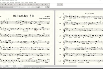 professional transcriptions to sheet music