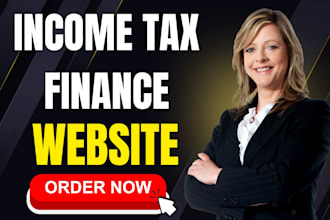 design dynamic income tax website finance website for tax leads with crocoblock