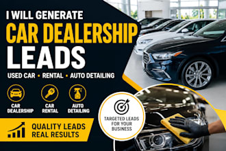 generate car dealership leads used car rental dealership auto detailing website