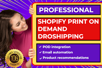 setup shopify print on demand dropshipping printify printful shineon gelato spod