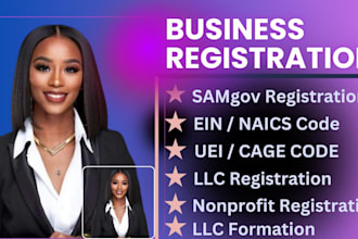 do llc registration, get ein, sam gov, uei, nonprofit registration llc creation