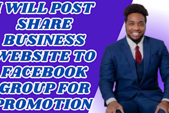 share post any business website link on USA canada facebook group