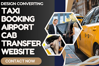 design taxi booking website airport transfer chauffeur website