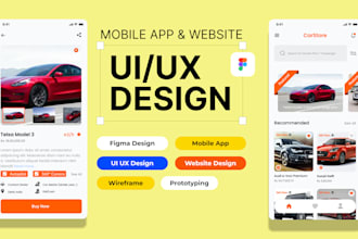 create figma app design with wireframe and clickable prototype