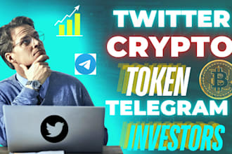 crypto twitter x marketing, telegram promotion to get 500k memecoin investors